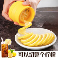 Dao cắt chanh xoắn ốc gia đình, dao cắt trái cây đa chức năng, dụng cụ ép dưa chuột, dụng cụ uống nước chanh