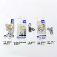 Dao cắt chỉ 1 kim JUKI 8700-7 dao động 110-40052, dao tĩnh D2406-555, yếm dao 110-40201 strongh tem vàng (GIÁ 1 Cái)