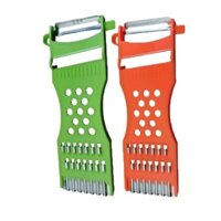 Dao cắt rau củ, dụng cụ gọt vỏ hai đầu, máy xay bằng thép không gỉ, dụng cụ gọt trái cây đa chức năng, dụng cụ gọt nhựa