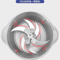 Dao cắt thịt 5 lưỡi, phụ kiện 5L, đầu dao bằng thép không gỉ 6 lưỡi, giá đỡ dao, máy chế biến thực phẩm, giá đỡ dao 6 lưỡi Yangzi QUTN