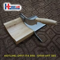 Dao cầu thái thuốc Bắc thớt gỗ - Thái Nấm