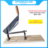 Dao cầu thửa thái thuốc bắc nấm linh chi bằng nhíp xe chuẩn làng nghề rèn Đa Sỹ - Dao dành cho thợ đặt riêng, loại to