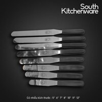 Dao chà láng bánh kem INOX hiệu Con Én cán nhựa đen lưỡi dao thẳng dài 10 inch