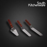 Dao chà láng bánh kem INOX hiệu Con Én cán gỗ lưỡi cong loại lớn