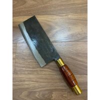 Dao Chặt Chân Giò, Heo Quay Gà Vịt Dáng Phở Dao Bếp Làm Từ Thép Nhíp Siêu Bén Cán Gỗ Mun Đai Đồng nặng 800g Cao Cấp