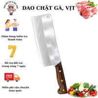 Dao chặt gà, vịt, giò heo cao cấp, chất liệu thép Nhật trắng không gỉ sét sản xuất tại Đa Sỹ