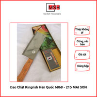 Dao Chặt Kingrish Hàn Quốc 6868 - 215 MAI SƠN Cán Gỗ Lưỡi Sắc Chất Thép Không Gỉ