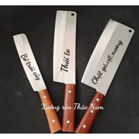 Dao chặt thịt gà Thép trắng Không Rỉ - chặt xương