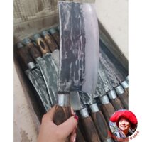 Dao chặt xương, chặt củi, chặt cây rèn thủ công từ nhíp xe ô tô. Dao chặt xương ống cứng bò, giò heo, xương gà nhip oto