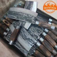 Dao chặt xương, chặt củi, chặt cây làm từ nhíp xe ô tô, rèn thủ công cao cấp. Dao chặt xương ống cứng bò, giò heo, gà