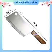 Dao chặt xương KIWI Thái 850, dao cán gỗ cầm chắc tay lưỡi dao làm bằng thép không gỉ sáng bóng - Đồ Nhà Bếp Giá Rẻ