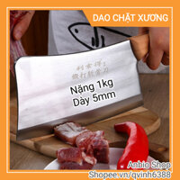 Dao chặt xương nặng 1kg dày 5mm, chặt xương ống xương sườn, chặt gà vịt, băm thịt