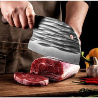 Dao chặt xương nhà bếp cao cấp Vân Búa Nhật Bản - Dao Cá Mập hầm hố nhật bản thiết kế thép không gỉ