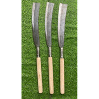 Dao chét phát cây, guồng chặt cây làm từ nhíp xe ô tô, lưỡi dài 40cm, cán dài 40cm, nặng 1kg.