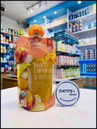 Đào, chuối, mơ Plum Organic từ 6th (113g)