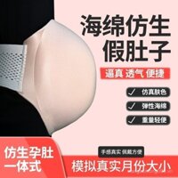 Đạo cụ chụp ảnh bụng bầu giả 3 đến 10 tháng mô phỏng bọt biển nhẹ thoáng khí tích hợp bụng to