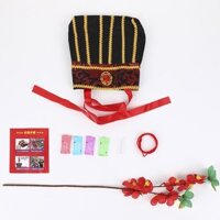 Đạo cụ trò chơi chặn cửa phong cách Running Man, mũ kẹo Zhuge, đạo cụ trò đùa cho chú rể và phù rể