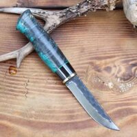 Dao Đi Rừng Polar Puukko 95mm Hammered