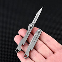 dao gấp mini EDC hợp kim titan lưỡi sắc bén