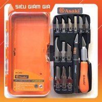 Dao Ghép Cây Đa Năng Asaki Japan Cao Cấp 14 chi tiết Full Box