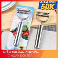 Dao Gọt Bào Vỏ Inox 4 Lưỡi Bào Sợi Rau Củ Quả Đa Năng