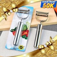 Dao Gọt Bào Vỏ Inox 4 Lưỡi Bào Sợi Rau Củ Quả Đa Năng