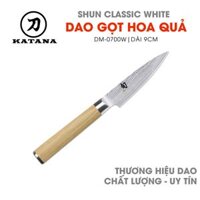 Dao gọt hoa quả cao cấp KAI Nhật Bản - Shun Classic White Paring thép VG-Max Damascus 69 lớp DM0700W (89mm)