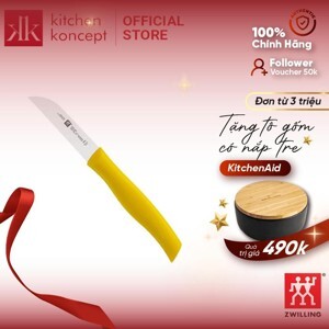 Dao gọt Zwilling Twin Grip màu vàng - 8cm