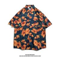 Đảo Hải Nam Kỳ Nghỉ Mùa Hè Nửa Tay Áo Sơ Mi Hoa Nam Cặp Đôi Hoa Thái Lan Phong Cách Du Lịch Nửa Tay Áo Khoác Ngoài m-3xl