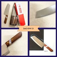 Dao Làm Bếp Kiwi chuẩn Thái Lan Thái Thịt Dao Thái Inox Cán Gỗ Không Gỉ Kiwi 21 Đầu nhọn