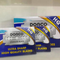 Dao lam Dorco hàng chuẩn chính hãng công ty 1 vỉ 10 lưỡi- hộp 100 chiếc
