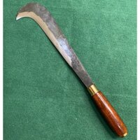 Dao Liềm Phát Cỏ Dao Chặt Dừa, Dao Rựa Dao Đi Rừng Mũi Cong Làm Bằng Thép Xoắn Liên Xô Sắc Bén Cán Gỗ Muồng Cỡ Nhỡ