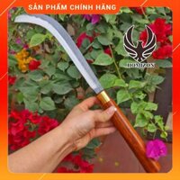 Dao Liềm Quắm Cắt Buồng Dừa Phát Cành Nương Rẫy Làm Vườn Thép Nhíp Rèn Thủ Công Siêu Sắc