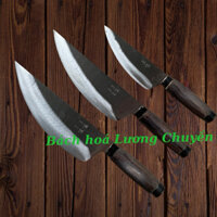 Dao lọc thịt lợn, trâu, bò siêu sắc bén - Dao thái thịt ,dao thép nhíp ôtô cán gỗ