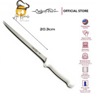 Dao Lóc Xương Cutlery-Pro Lưỡi Thẳng Cán Trắng 203Mm
