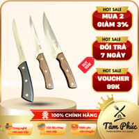 Dao Lóc Xương Thịt Thép Damascus, Lõi VG10 – Cán Mun Đỏ & Lóc Đức, Đẳng Cấp Siêu Bền