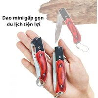 Dao mini gấp gọn du lịch, cắm trại, dã ngoại, đi phượt đa năng