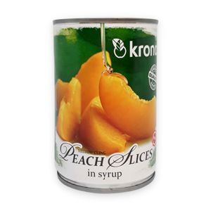 Đào ngâm đường Kronos hộp 410g