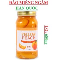 Đào ngâm hàn quốc Yellow peach slices lọ 300gr, 680gr.