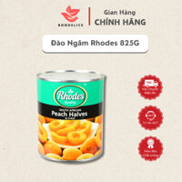 Đào Ngâm Siro Tươi Bổ Đôi Rhodes – Hộp 825g