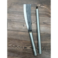 Dao phát cành chặt cây phát cỏ chặt gà vịt cán tuýp có ốc nối lắp và tháo rời tiện lợi