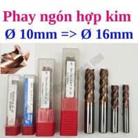 Dao phay ngón hợp kim 4 me, độ cứng 50HRC, từ Ø10mm => Ø16mm (FHK50HRC)