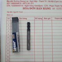 Dao phay ngón hợp kim phi 6 Iscar chuyên thép cứng, thép sau nhiệt