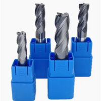 Dao phay ngón hợp kim 4F-45HRC. Dao phay hợp kim 4F-45HRC chuyên phay thép.(Hàng cao cấp)