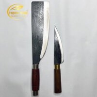 Dao phay pha chặt gà vịt và dao lọc tý làm bằng nhíp oto.