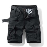 Dạo Phố Quần Short Nam Mùa Hè Mỏng Rời Nhiều Túi Thường Ngày Năm Điểm Quần Cotton Nguyên Chất Chống Bụi Bẩn Chống Mài Mòn Mi