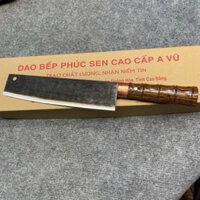 Dao phúc sen cao bằng A Vũ, chuyên thái bản rộng 5cm , cán gỗ cẩm chỉ, lưỡi thép nhíp đỏ