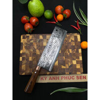 dao phúc sen- dao chuyên thái cán gỗ cẩm chỉ