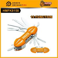 Dao phượt đa năng bỏ túi 15 chức năng INGCO HMFK8158