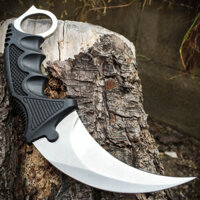 Dao Phượt Karambit Sinh Tồn Ngoài Trời, Thép Không Gỉ Có Bao Đựng (2c giảm còn 300k)